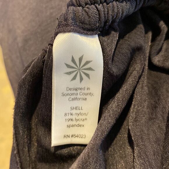 Athleta Small Sleeveless Mini Dress Ruching Stretchy Drawstring Tie - Picture 7 of 7